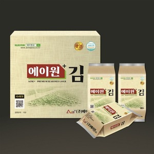 에이원 김선물세트 식탁김 (11g * 12봉) 광천 재래김 파래김